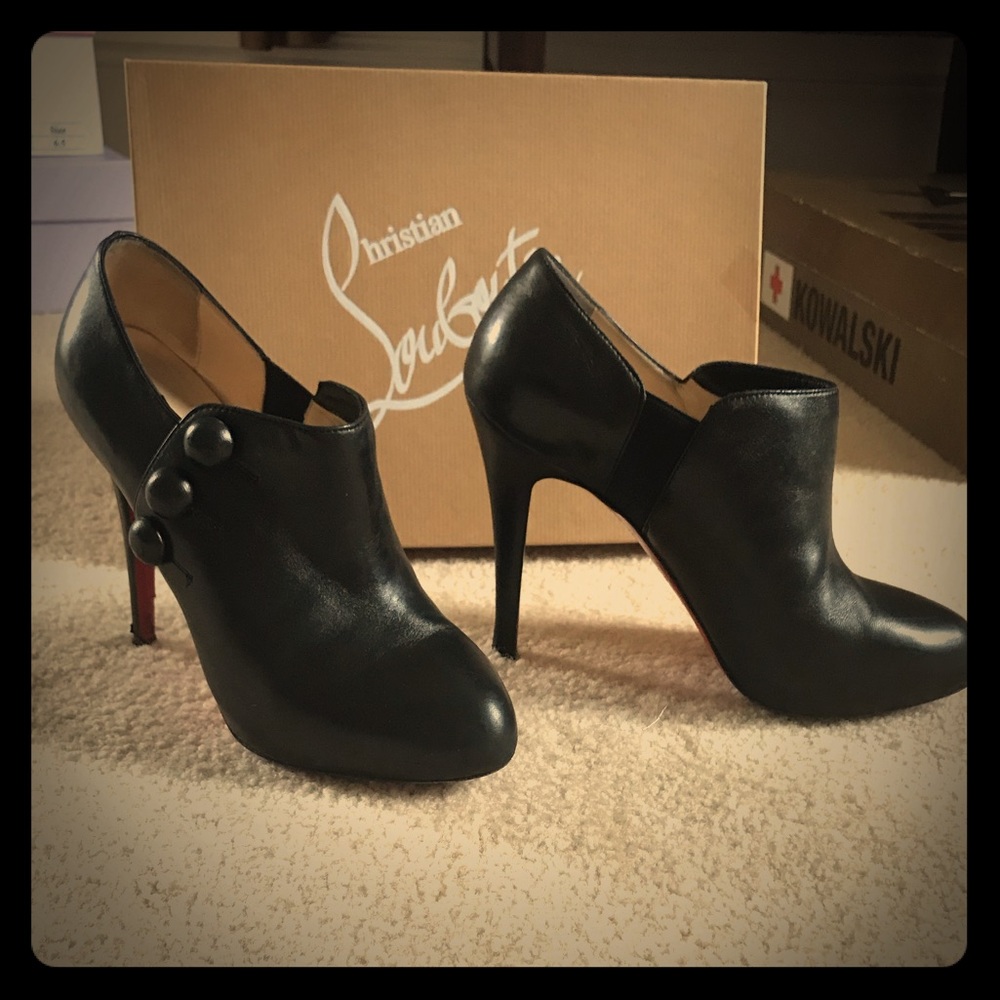 Christian Louboutin leather booties